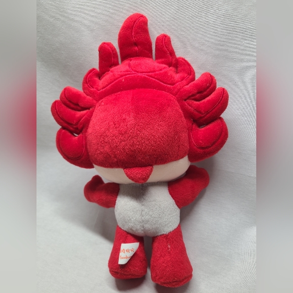 2008 Beijing Olympic Games Mascot Plush Red Fire Huan Huan - Picture 4 of 6